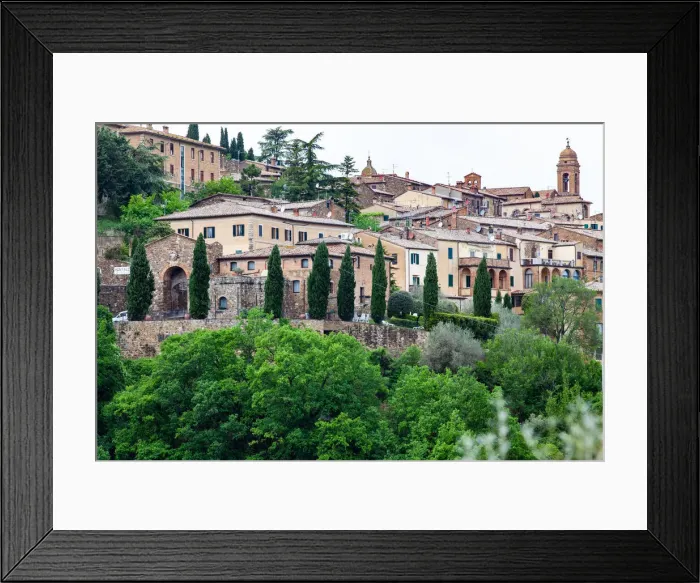 Framed Print : Medieval town of Montalcino, Tuscany, Italy, Europe Framed Print : Medieval town of Montalcino, Tuscany, Italy, Europe