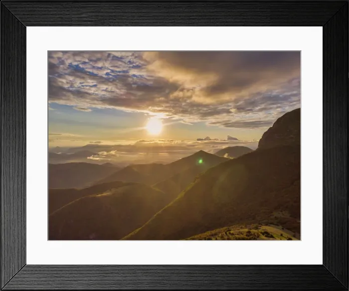 Framed Print : Pian delle Macinare plateau at sunrise, Mount Cucco Park, Apennines, Umbria, Italy Framed Print : Pian delle Macinare plateau at sunrise, Mount Cucco Park, Apennines, Umbria, Italy
