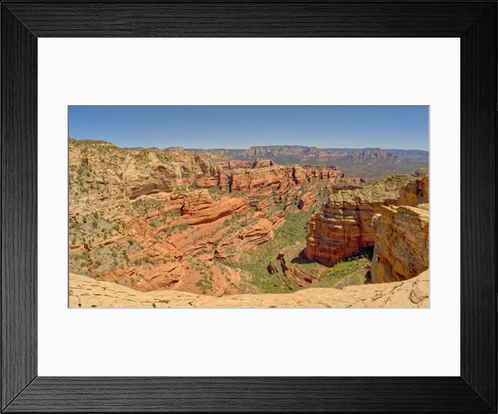 Framed Print : Fay Canyon viewed from the 1st Peak of Bear Mountain in Sedona, Arizona Framed Print : Fay Canyon viewed from the 1st Peak of Bear Mountain in Sedona, Arizona
