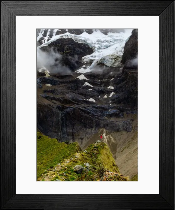 Framed Print : Snowy ice caps along Humantay Lake, Cusco, Peru, South America Framed Print : Snowy ice caps along Humantay Lake, Cusco, Peru, South America