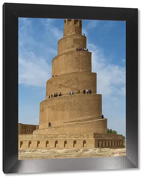 Spiral minaret of the Great Mosque of Samarra, UNESCO World Heritage Site, Samarra, Iraq