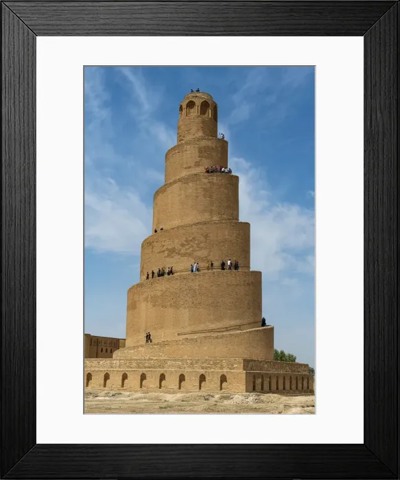 Framed Print : Spiral minaret of the Great Mosque of Samarra, UNESCO World Heritage Site, Samarra, Iraq Framed Print : Spiral minaret of the Great Mosque of Samarra, UNESCO World Heritage Site, Samarra, Iraq