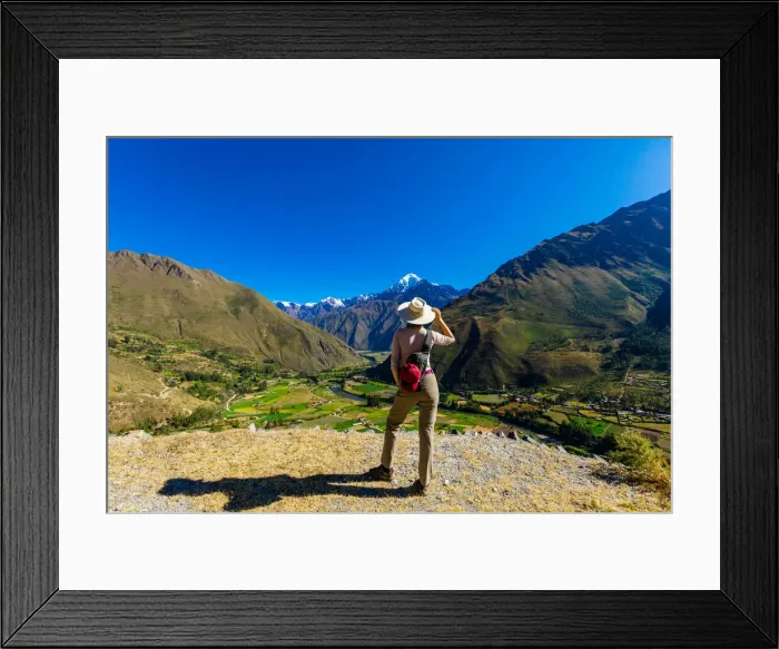 Framed Print : View from the Inti Punku Trek, Ollantaytambo, Peru, South America Framed Print : View from the Inti Punku Trek, Ollantaytambo, Peru, South America