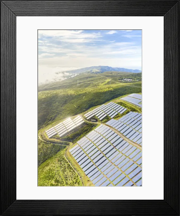 Framed Print : Solar panels, Encumeada, Madeira island, Portugal, Atlantic, Europe Framed Print : Solar panels, Encumeada, Madeira island, Portugal, Atlantic, Europe