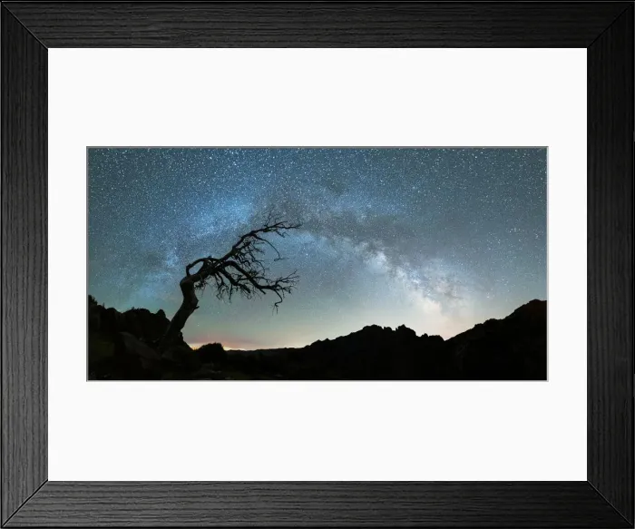 Framed Print : Bare tree under the Milky Way arch in the starry sky over Pico Ruivo mountain, Madeira Framed Print : Bare tree under the Milky Way arch in the starry sky over Pico Ruivo mountain, Madeira
