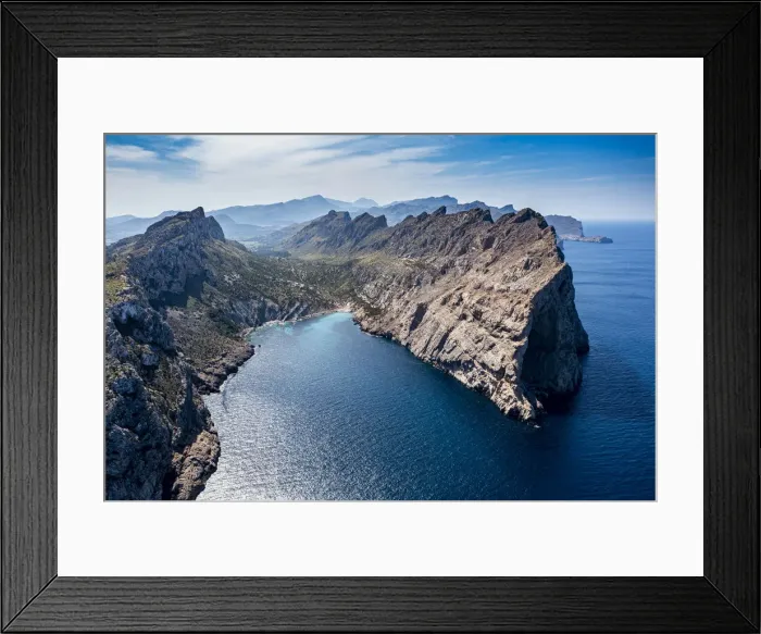 Framed Print : Aerial of the Cap de Formentor, Mallorca, Balearic Islands, Spain, Mediterranean, Europe Framed Print : Aerial of the Cap de Formentor, Mallorca, Balearic Islands, Spain, Mediterranean, Europe
