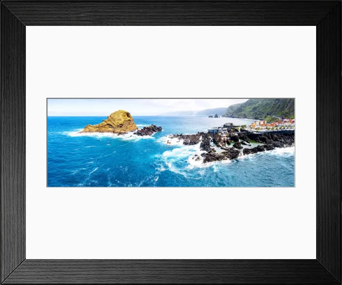 Framed Print : Natural salt water swimming pools made of volcanic rock, Porto Moniz, Madeira island Framed Print : Natural salt water swimming pools made of volcanic rock, Porto Moniz, Madeira island