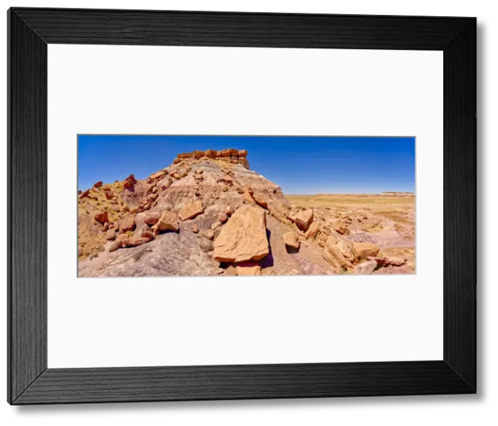 Framed Print : The northeast side of Keyhole Mesa in the First Forest of Petrified Forest National Park Framed Print : The northeast side of Keyhole Mesa in the First Forest of Petrified Forest National Park