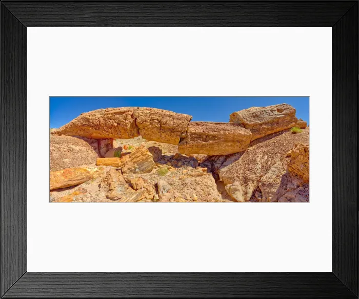 Framed Print : Natural stone bridge of petrified wood called Keystone Bridge Framed Print : Natural stone bridge of petrified wood called Keystone Bridge