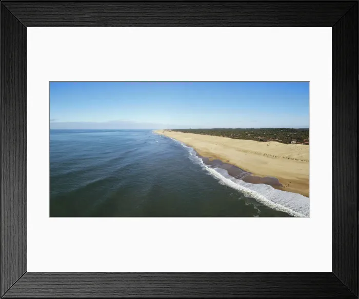 Framed Print : Aerial view of Hossegor Beach, Les Landes, Nouvelle-Aquitaine, France, Europe Framed Print : Aerial view of Hossegor Beach, Les Landes, Nouvelle-Aquitaine, France, Europe
