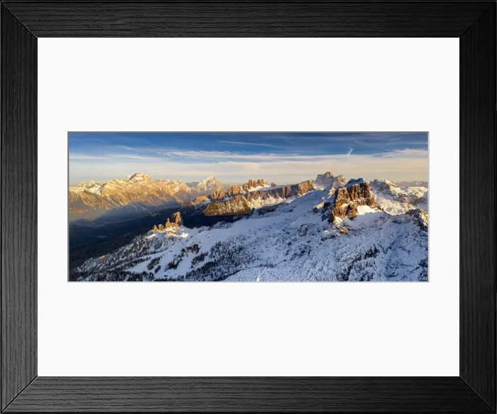 Framed Print : Cinque Torri, Sorapiss, Antelao, Pelmo, Averau and Lastoi De Formin mountains at sunset Framed Print : Cinque Torri, Sorapiss, Antelao, Pelmo, Averau and Lastoi De Formin mountains at sunset