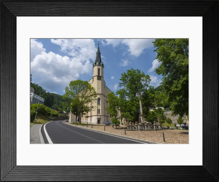 Framed Print : Mining town of Jachymov in the Ore Mountain Mining Region, UNESCO World Heritage Site Framed Print : Mining town of Jachymov in the Ore Mountain Mining Region, UNESCO World Heritage Site