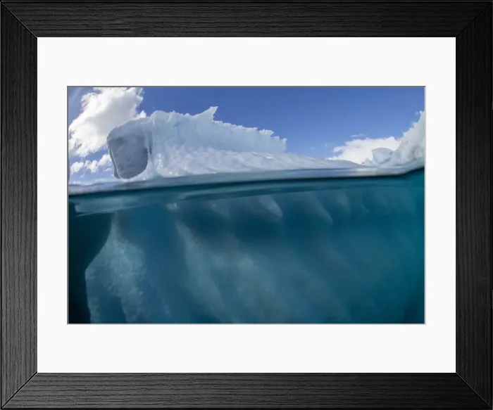 Framed Print : Half above and half below photo of an iceberg off Danco Island, Antarctica, Polar Regions Framed Print : Half above and half below photo of an iceberg off Danco Island, Antarctica, Polar Regions