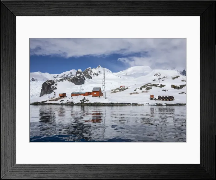 Framed Print : The Argentine Research Station Base Brown, Paradise Bay, Antarctica, Polar Regions Framed Print : The Argentine Research Station Base Brown, Paradise Bay, Antarctica, Polar Regions