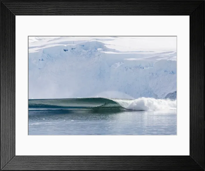 Framed Print : A massive series of waves formed after a huge calving event from the glacier in Neko Framed Print : A massive series of waves formed after a huge calving event from the glacier in Neko