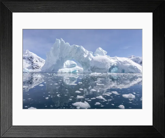 Framed Print : Detail of an iceberg in Paradise Bay, Antarctica, Polar Regions Framed Print : Detail of an iceberg in Paradise Bay, Antarctica, Polar Regions