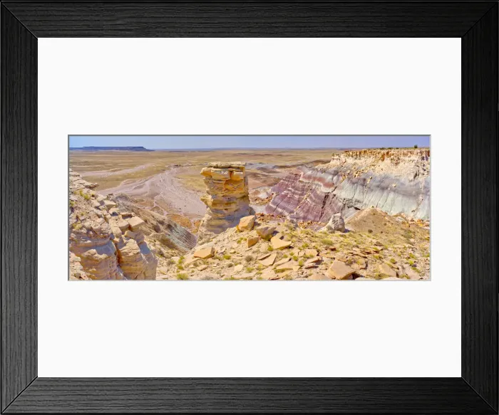 Framed Print : A pillar of sandstone on the west side of Agate Plateau in Petrified Forest National Park Framed Print : A pillar of sandstone on the west side of Agate Plateau in Petrified Forest National Park