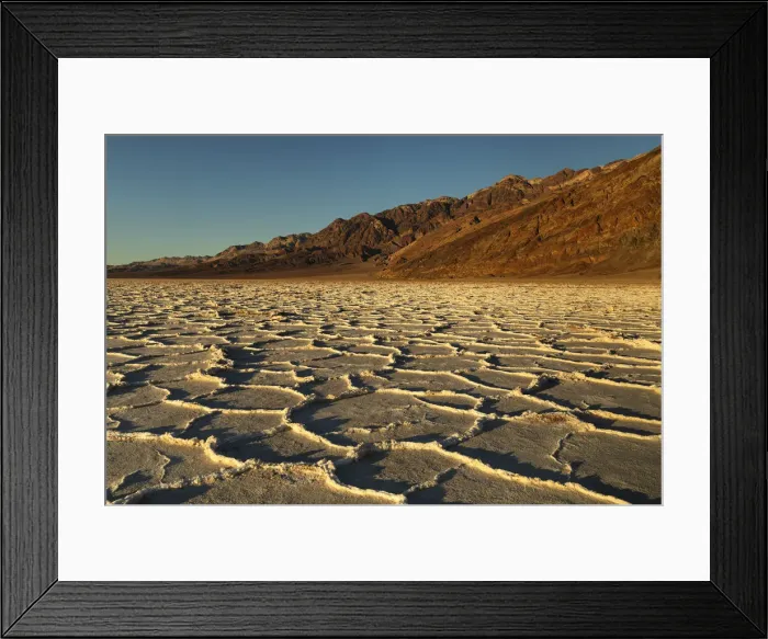Framed Print : Badwater Basin at sunset, Death Valley National Park, California Framed Print : Badwater Basin at sunset, Death Valley National Park, California