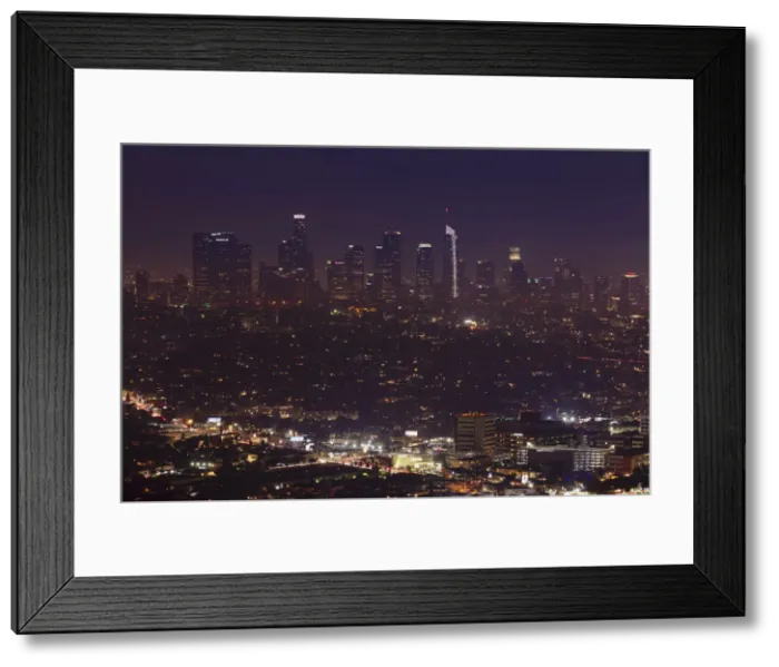 Framed Print : View from Griffith Observatory to Downtown, Los Angeles, California Framed Print : View from Griffith Observatory to Downtown, Los Angeles, California