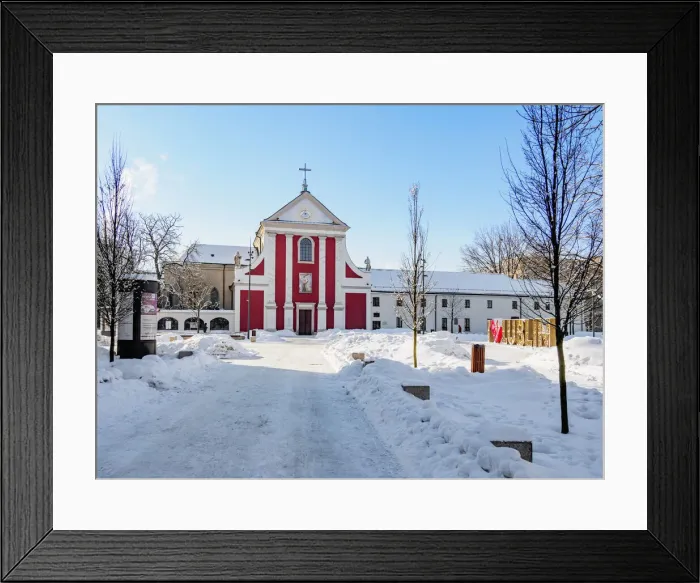 Framed Print : Church of St. Peter and Paul and Order of Friars Minor Capuchin, Lithuanian Square Framed Print : Church of St. Peter and Paul and Order of Friars Minor Capuchin, Lithuanian Square