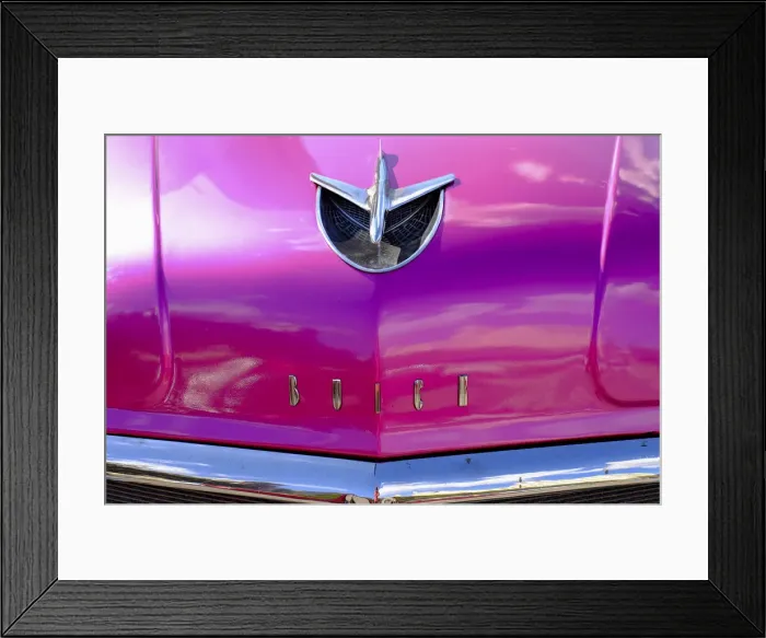 Framed Print : Close view of hood ornament and chrome fender on a classic vintage Buick, Havana, Cuba Framed Print : Close view of hood ornament and chrome fender on a classic vintage Buick, Havana, Cuba