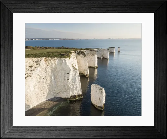 Framed Print : Old Harry Rocks, Jurassic Coast, UNESCO World Heritage Site, Dorset, England Framed Print : Old Harry Rocks, Jurassic Coast, UNESCO World Heritage Site, Dorset, England