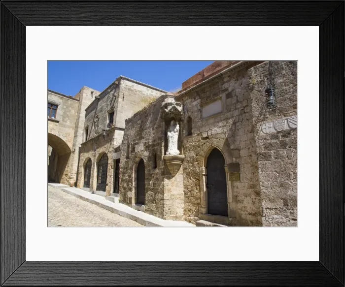 Framed Print : Church of St. Trinity, 15th century, Street of the Knights, Rhodes Old Town Framed Print : Church of St. Trinity, 15th century, Street of the Knights, Rhodes Old Town