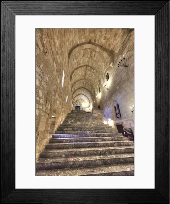 Framed Print : Grand Staircase, Palace of the Grand Master of the Knights, Rhodes Old Town Framed Print : Grand Staircase, Palace of the Grand Master of the Knights, Rhodes Old Town