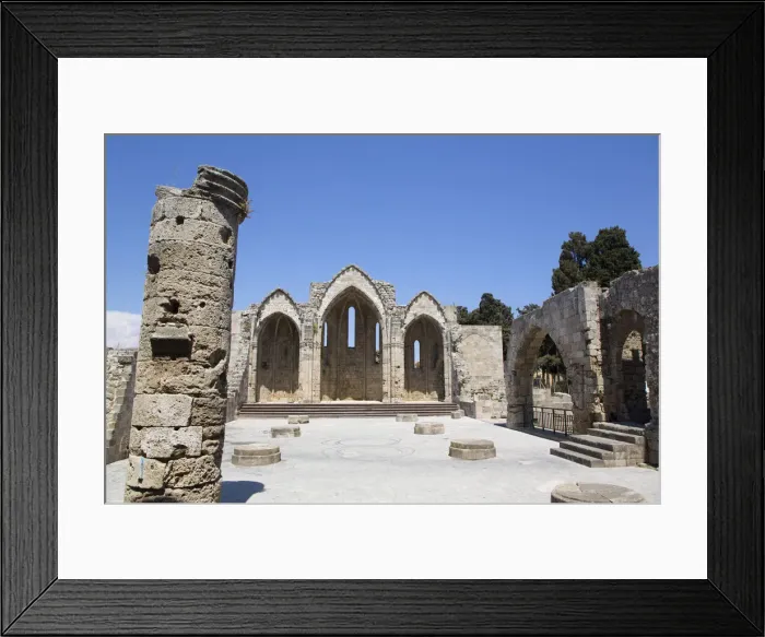 Framed Print : Virgin Mary of the Burgh Church, Rhodes Old Town, UNESCO World Heritage Site, Rhodes Framed Print : Virgin Mary of the Burgh Church, Rhodes Old Town, UNESCO World Heritage Site, Rhodes