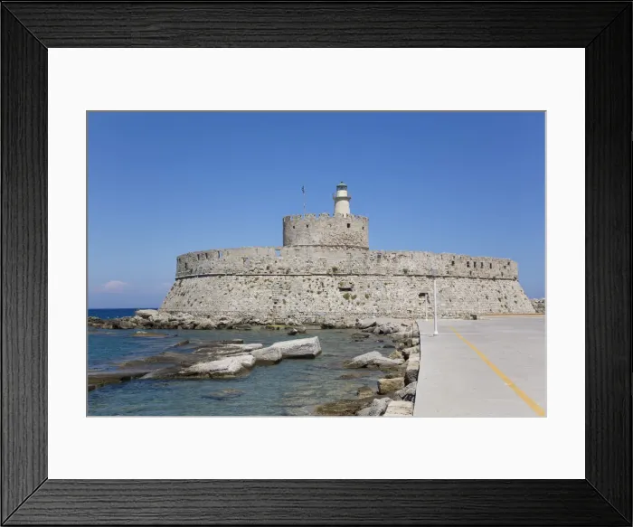 Framed Print : St. Nicholas Fort, Rhodes, Dodecanese Island Group, Greek Islands, Greece, Europe Framed Print : St. Nicholas Fort, Rhodes, Dodecanese Island Group, Greek Islands, Greece, Europe