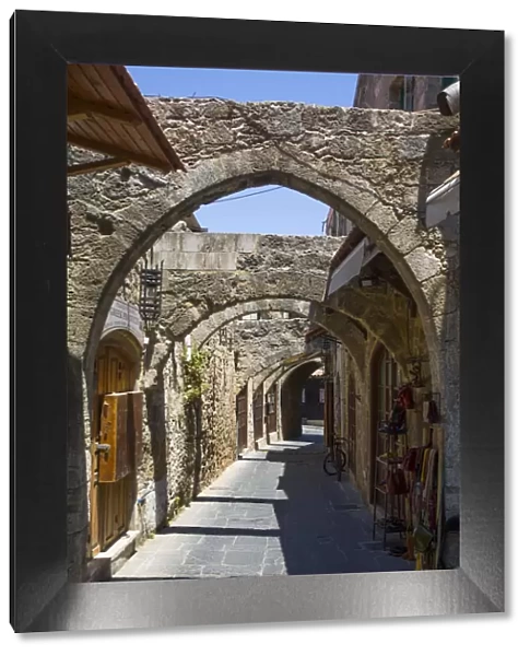Street with Earthquake Supports, Rhodes Old Town, UNESCO World Heritage Site, Rhodes