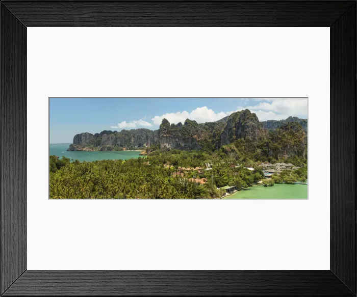 Framed Print : Railay Peninsula with West Rai Leh Beach and East Rai Leh Beach, Krabi, Thailand Framed Print : Railay Peninsula with West Rai Leh Beach and East Rai Leh Beach, Krabi, Thailand