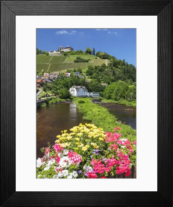 Framed Print : Eberstein Castle, Gernsbach, Murgtal Valley, Black Forest, Baden Wurttemberg, Germany