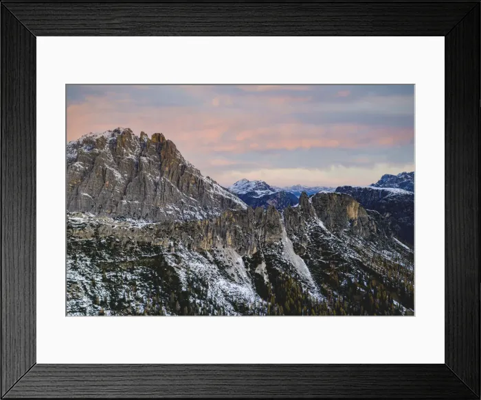 Framed Print : Monte Cristallo at sunrise, Dolomites, Cortina d Ampezzo, Belluno province, Veneto Framed Print : Monte Cristallo at sunrise, Dolomites, Cortina d Ampezzo, Belluno province, Veneto