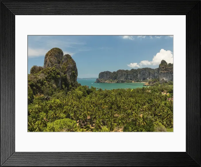 Framed Print : Railay Peninsula with West Rai Leh Beach, Krabi, Thailand, Southeast Asia, Asia Framed Print : Railay Peninsula with West Rai Leh Beach, Krabi, Thailand, Southeast Asia, Asia