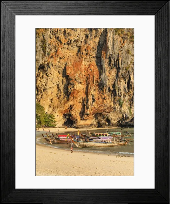 Framed Print : Phra Nang Beach at sunset, Railay Peninsula, Krabi Provonce, Thailand, Southeast Asia Framed Print : Phra Nang Beach at sunset, Railay Peninsula, Krabi Provonce, Thailand, Southeast Asia
