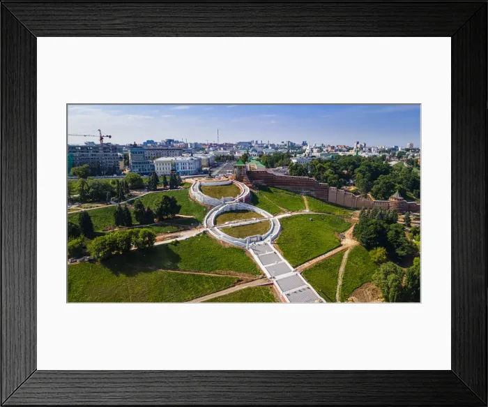 Framed Print : Aerial of the Chkalov Stairs, Nizhny Novgorod, Russia, Europe Framed Print : Aerial of the Chkalov Stairs, Nizhny Novgorod, Russia, Europe