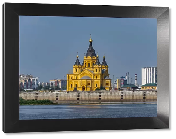 Alexander Nevsky Cathedral on the Volga River, Nizhny Novgorod, Russia, Europe