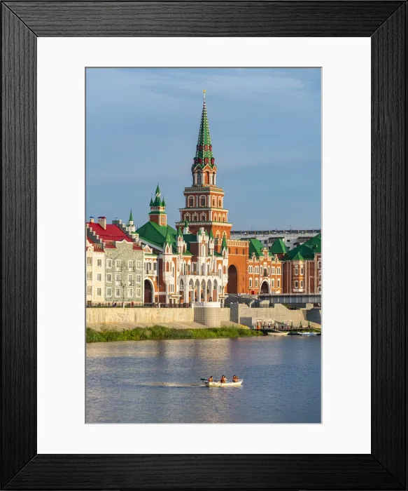 Framed Print : Houses built in the style of Bruges in Yoshkar-Ola, Mari El, Russia, Europe Framed Print : Houses built in the style of Bruges in Yoshkar-Ola, Mari El, Russia, Europe