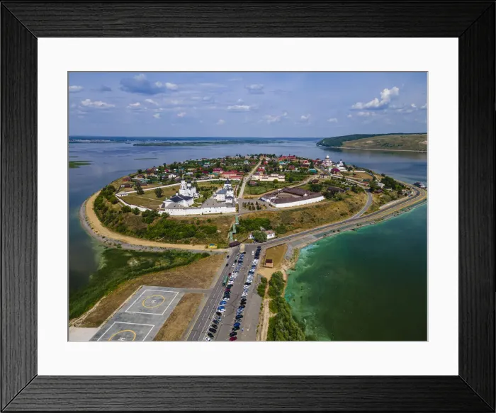Framed Print : Aerial of Sviyazhsk, UNESCO World Heritage Site, Republic of Tatarstan, Russia, Europe Framed Print : Aerial of Sviyazhsk, UNESCO World Heritage Site, Republic of Tatarstan, Russia, Europe