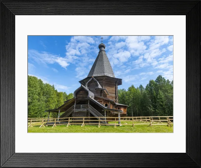 Framed Print : Wooden church, Malye Korely, Little Karelia, Arkhangelsk, Russia, Europe Framed Print : Wooden church, Malye Korely, Little Karelia, Arkhangelsk, Russia, Europe