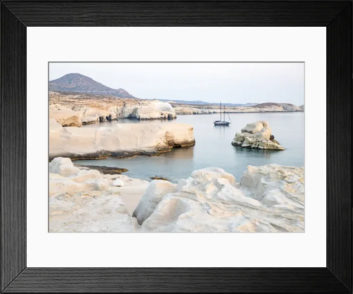 Framed Print : Volcanic rock formations at Sarakiniko on north coast, Sarakiniko, Milos, Cyclades Framed Print : Volcanic rock formations at Sarakiniko on north coast, Sarakiniko, Milos, Cyclades