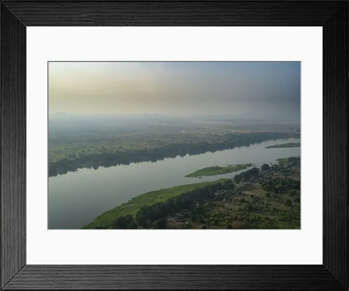 Framed Print : Aerial of the White Nile, Juba, South Sudan, Africa Framed Print : Aerial of the White Nile, Juba, South Sudan, Africa