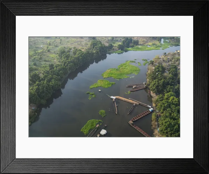 Framed Print : Aerial of the White Nile, Juba, South Sudan, Africa Framed Print : Aerial of the White Nile, Juba, South Sudan, Africa