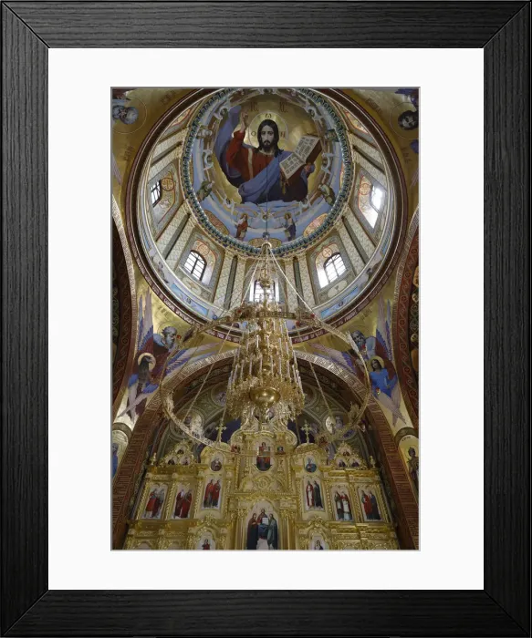 Framed Print : Inside one of the churches, Curchi Monastery, Curchi, Moldova, Europe Framed Print : Inside one of the churches, Curchi Monastery, Curchi, Moldova, Europe