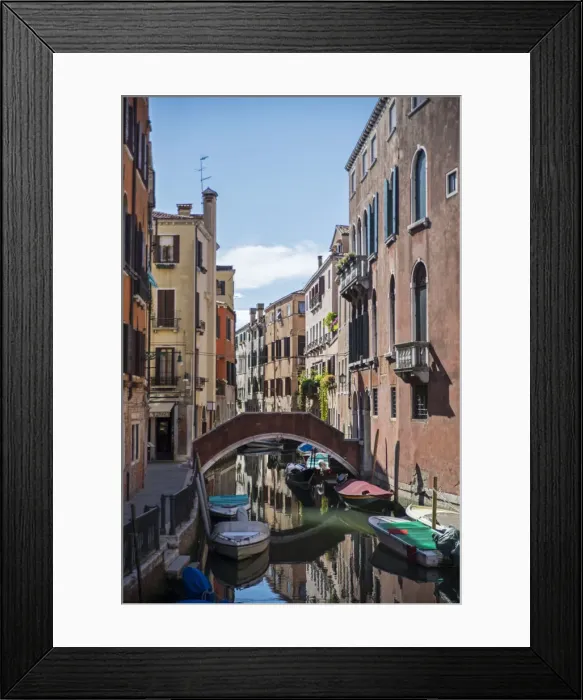 Framed Print : Venetian canal and bridge, Venice, UNESCO World Heritage Site, Veneto, Italy, Europe Framed Print : Venetian canal and bridge, Venice, UNESCO World Heritage Site, Veneto, Italy, Europe