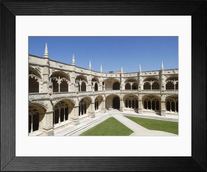 Framed Print : The Cloister, Jeronimos Monastery (Hieronymites Monastery), UNESCO World Heritage Site Framed Print : The Cloister, Jeronimos Monastery (Hieronymites Monastery), UNESCO World Heritage Site