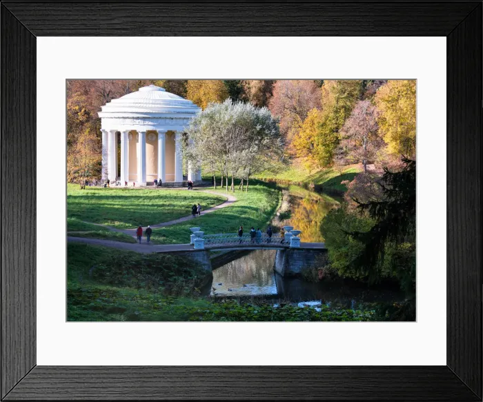 Framed Print : The Temple of Friendship in Pavlovsk Park, Pavlovsk, near St. Petersburg, Russia, Europe