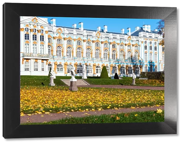 Catherine Palace, Pushkin (Tsarskoye Selo), near St. Petersburg, Russia, Europe