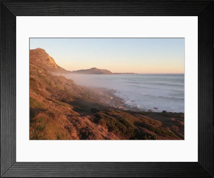 Framed Print : Atlantic Coast from the Cape Peninsula near Misty Cliffs, near Cape Town, South Africa Framed Print : Atlantic Coast from the Cape Peninsula near Misty Cliffs, near Cape Town, South Africa